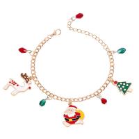 New Hot Halloween Jewelry and Decor Zinc Alloy with PC Plastic & enamel with 5cm extender chain Cartoon gold color plated Christmas Design & Unisex golden Length Approx 20 cm Sold By PC