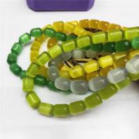 Cats Eye Jewelry Beads, Drum, polished, DIY, more colors for choice, 9x13mm, Sold Per 38 cm Strand