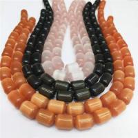 Cats Eye Jewelry Beads Column polished DIY Sold Per 38 cm Strand