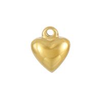 Stainless Steel Heart Pendants, plated, more colors for choice, 12x10mm, Sold By PC