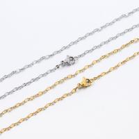 Stainless Steel Necklace Chain 304 Stainless Steel plated 2mm Sold By Strand