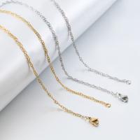 Stainless Steel Necklace Chain, plated, wave chain & different length for choice, more colors for choice, 1.80mm, Sold By Strand