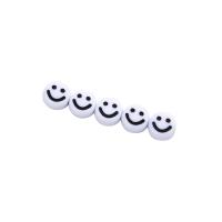 Acrylic Jewelry Beads Smiling Face DIY & chemical wash mixed colors Approx Sold By Bag