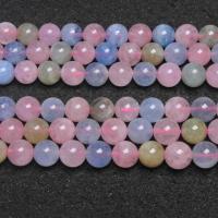 Morganite Beads, Round, polished, DIY, multi-colored, Sold Per 39 cm Strand