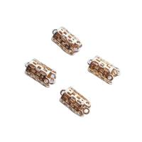 Brass Jewelry Bails, plated, hollow, golden, 7x12mm, Sold By PC