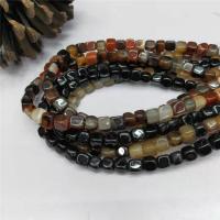 Natural Miracle Agate Beads, Cube, polished, DIY, more colors for choice, 7x8mm, Sold Per 38 cm Strand