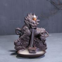 Backflow Incense Burner, Purple Clay, plated, for home and office & durable, 180x215x100mm, Sold By PC