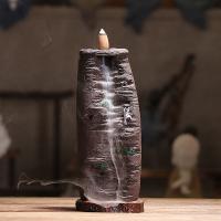 Backflow Incense Burner, Purple Clay, plated, for home and office & durable, 200x90x45mm, Sold By PC