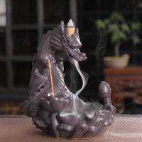 Backflow Incense Burner, Porcelain, plated, for home and office & durable, 162x177mm, Sold By PC