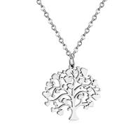 Stainless Steel Jewelry Necklace Tree plated & for woman Length 17.72 Inch Sold By PC