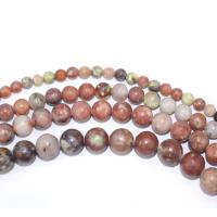 Plum Stone Beads, Round, DIY, red, Sold Per 40 cm Strand