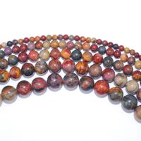 Picasso Jasper Beads, Round, DIY, mixed colors, Sold Per 40 cm Strand