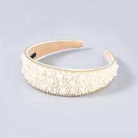 Hair Bands, Cloth, with ABS Plastic Pearl, fashion jewelry & for woman, Sold By PC