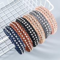 Hair Bands Leather with Zinc Alloy & Acrylic fashion jewelry & for woman Sold By PC
