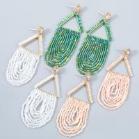 Resin Earring Zinc Alloy with acrylic rhinestone & Resin fashion jewelry & for woman Sold By Pair