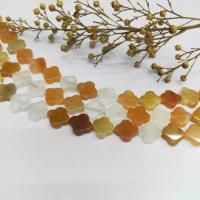 Lighter Imperial Jade Beads Four Leaf Clover polished DIY mixed colors Sold Per 38 cm Strand