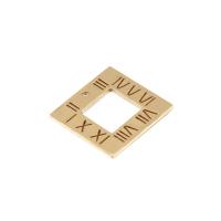 Titanium Steel Pendants, Square, plated, hollow, more colors for choice, 20x20mm, 10PCs/Lot, Sold By Lot