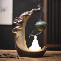 Porcelain Hanging Incense Burner, plated, for home and office & durable, 255x175x80mm, Sold By PC