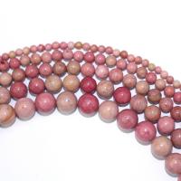 Perles rhodonites, Rhodonite, Rond, DIY, rouge, Vendu par 40 cm brin