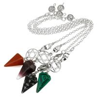 Mesing Pendulum, s Dragi kamen, različiti materijali za izbor, više boja za izbor, Dužina 8 inčni, Prodano By PC