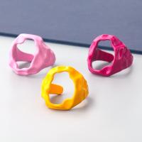 Cink Alloy Pljuska prst prsten, modni nakit & za žene & emajl, više boja za izbor, Prodano By PC