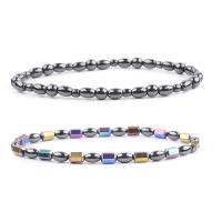 Hematite Bracelet, with Elastic Thread, polished, DIY & Unisex, more colors for choice, Length:23 cm, Sold By PC