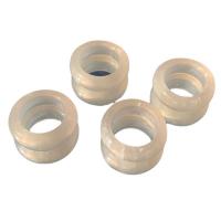 Resin fingerring, Runde, for kvinde, hvid, 20x20mm, Indvendig diameter:Ca. 1.7mm, 50pc'er/Bag, Solgt af Bag