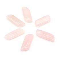 Rose Quartz Κρεμαστό κόσμημα, Ακανόνιστη, DIY, ανοικτό ροζ, 20x53mm, Sold Με PC