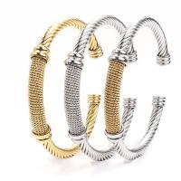 Stainless Steel Cuff Bangle plated fashion jewelry & Unisex & adjustable 4.6mm Sold By PC