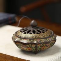 Traditional Ceramic Inserted Burner Incense Seat, Porcelain, plated, for home and office & durable, 117x77mm, Sold By PC