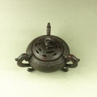 Traditional Ceramic Inserted Burner Incense Seat Purple Clay plated for home and office & durable Sold By PC