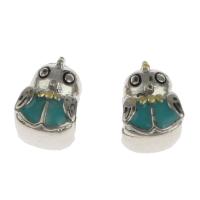 European Style Zinc Alloy Dangle Beads Chicken DIY & enamel mixed colors Sold By PC
