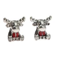 Zinc Alloy European Beads Animal DIY & enamel mixed colors Sold By PC