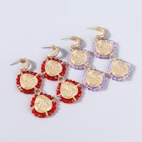 Acrylic Jewelry Earring Zinc Alloy with Acrylic fashion jewelry & for woman Sold By Pair