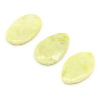 Natural Jade Pendants, Jade Lemon, DIY, mixed colors, 35x55mm, Sold By PC