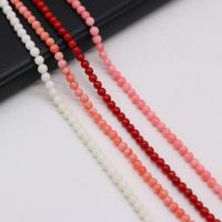 Synthetic Coral Beads Round DIY 4mm Sold Per 38 cm Strand
