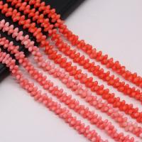 Perles de corail synthétiques, fleur, DIY, plus de couleurs à choisir, 4x8mm, Vendu par 38 cm brin