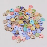 Shell Pendants, Heart, DIY, more colors for choice, 12x12mm, 10PCs/Bag, Sold By Bag