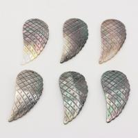 Μενταγιόν Shell, Γλυκού νερού Shell, Wing Shape, DIY, μικτά χρώματα, 24x52mm, Sold Με PC