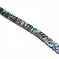 Abalone Shell Beads, Rectangle, DIY, mixed colors, Sold By PC