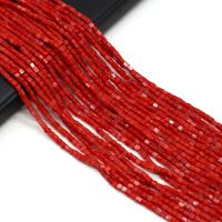 Natural Coral Beads, irregular, DIY, red, 2.50x2.50mm, Sold Per Approx 38 cm Strand