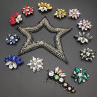 Sewing on Patch, Felt, with Glass Beads & Rhinestone, DIY & different styles for choice, 10PCs/Lot, Sold By Lot