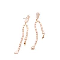 Freshwater Pearl Earrings with 925 Sterling Silver 18K gold plated for woman blue 10mm Sold By Pair