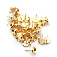 Stainless Steel Earring Stud Component plated  Sold By PC