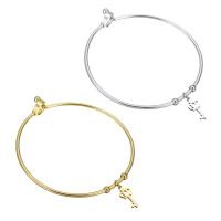 Stainless Steel Bangle Key plated crown design & for woman 7*15mm 2mm Inner Approx 62mm Sold By PC