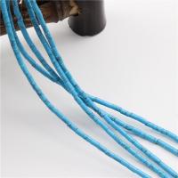 Noir Veine Turquoise goutte, pilier, poli, DIY, bleu, 2x4mm, Vendu par 39 cm brin