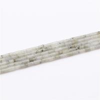 Natural Labradorite Beads, Column, polished, DIY, mixed colors, 2x4mm, Sold Per 39 cm Strand