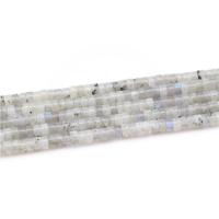 Labradorit Perlen, flache Runde, poliert, DIY, grau, 2x4mm, verkauft per 39 cm Strang