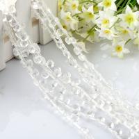 Natural Clear Quartz Beads, Teardrop, polished, DIY & faceted, white, 7x9mm, Length:39 cm, Sold By PC