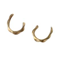 Fashion Earring Cuff and Wraps, Brass, for woman, original color, 22x23x5mm, Sold By PC